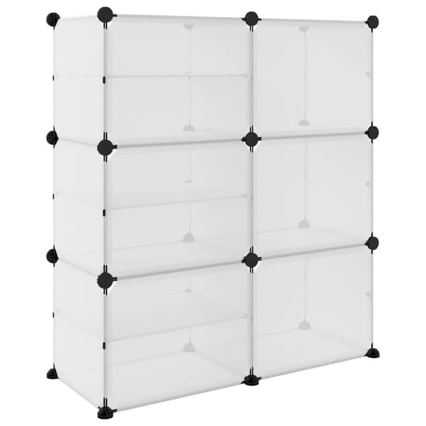 vidaXL Kenkäteline läpinäkyvä 84x31,5x93 cm PP