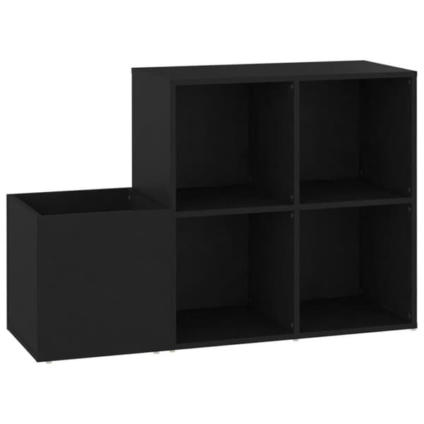 vidaXL Eteisen kenkäkaappi musta 105x35,5x70 cm tekninen puu