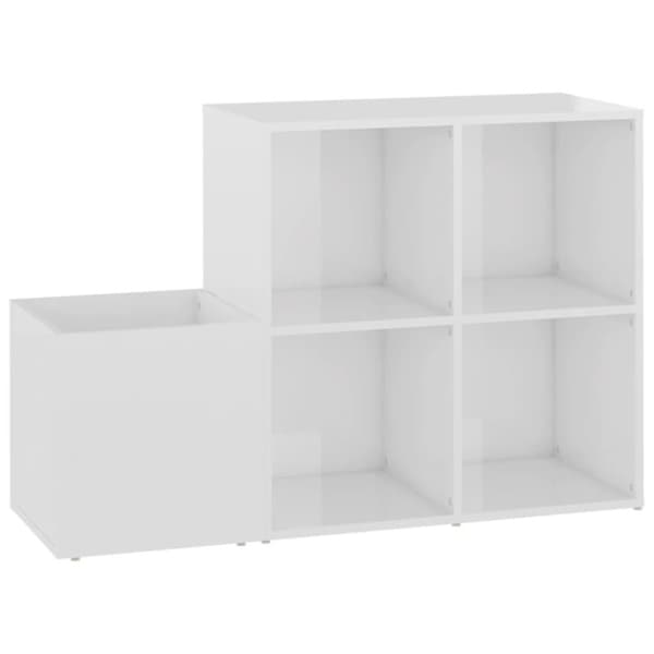 vidaXL Eteisen kenkäkaappi kk. valkoinen 105x35,5x70 cm tekninen puu