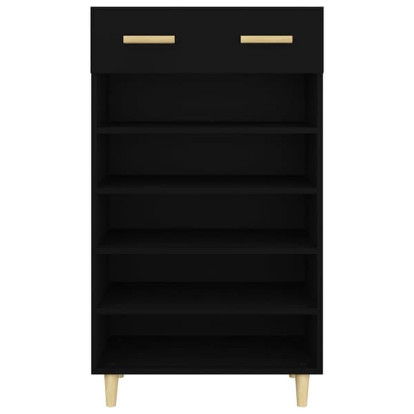 vidaXL Kenkäkaappi musta 60x35x105 cm tekninen puu