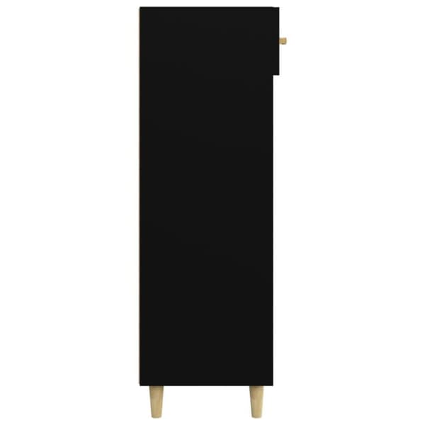vidaXL Kenkäkaappi musta 60x35x105 cm tekninen puu