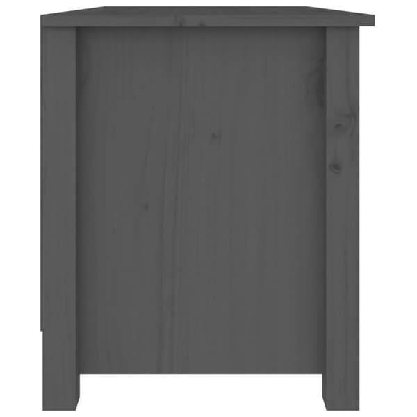 vidaXL Kenkäpenkki harmaa 70x38x45,5 cm täysi mänty