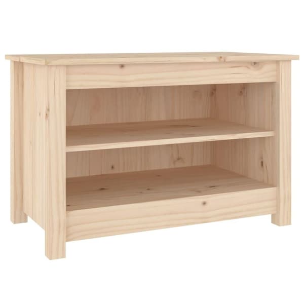 vidaXL skobænk 70x38x45,5 cm massivt fyrretræ