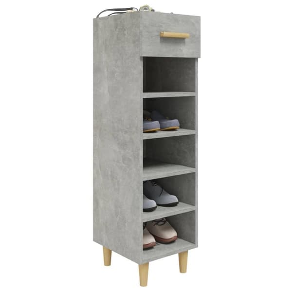vidaXL skoreol 30x35x105 cm konstrueret træ betongrå
