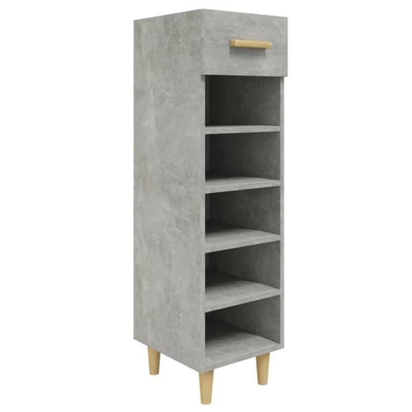 vidaXL skoreol 30x35x105 cm konstrueret træ betongrå