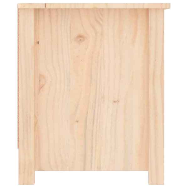 vidaXL skoskab 110x38x45,5 cm massivt fyrretræ