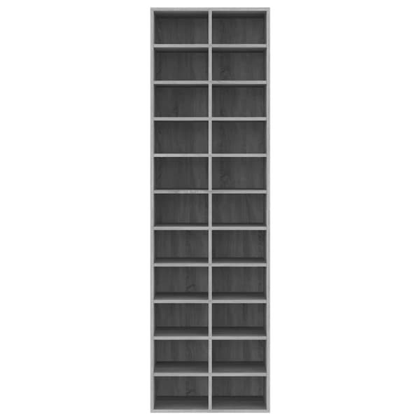 vidaXL skoreol 54x34x183 cm konstrueret træ grå sonoma-eg