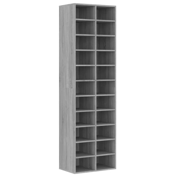 vidaXL skoreol 54x34x183 cm konstrueret træ grå sonoma-eg