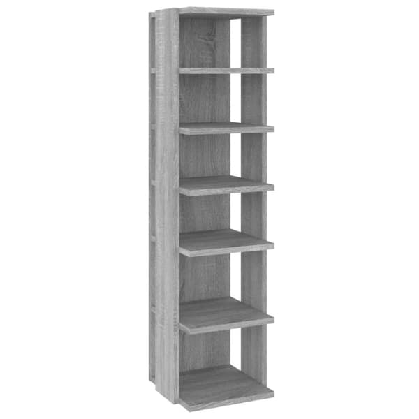 vidaXL skoreol 27,5x27x102 cm konstrueret træ grå sonoma-eg