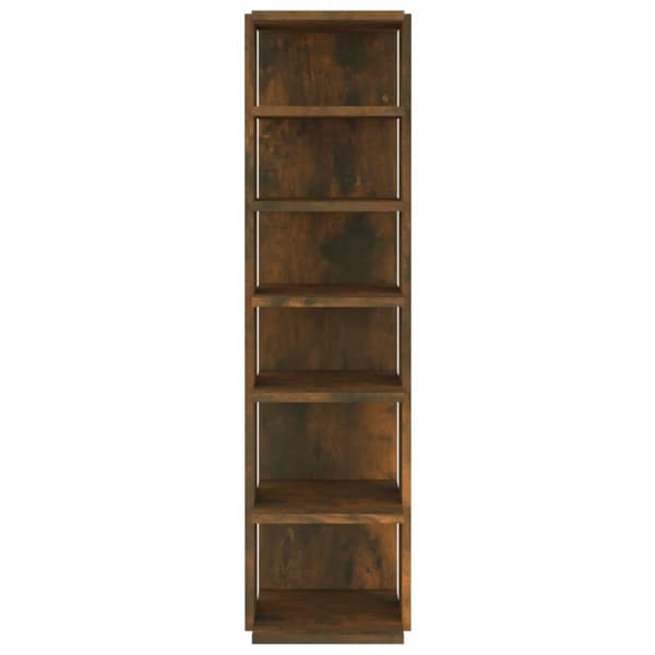 vidaXL skoreoler 2 stk. 27,5x27x102 cm konstrueret træ røget egetræ