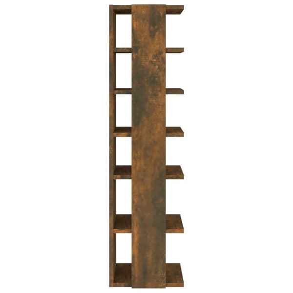 vidaXL skoreoler 2 stk. 27,5x27x102 cm konstrueret træ røget egetræ