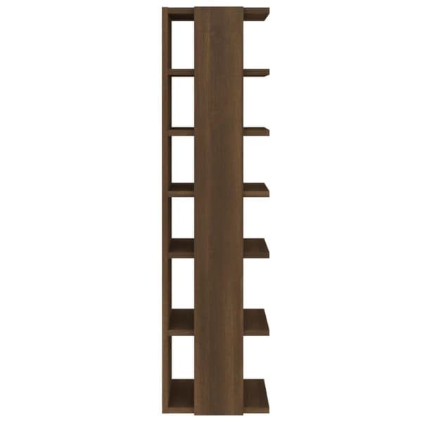 vidaXL skoreol 27,5x27x102 cm konstrueret træ brun egetræsfarve