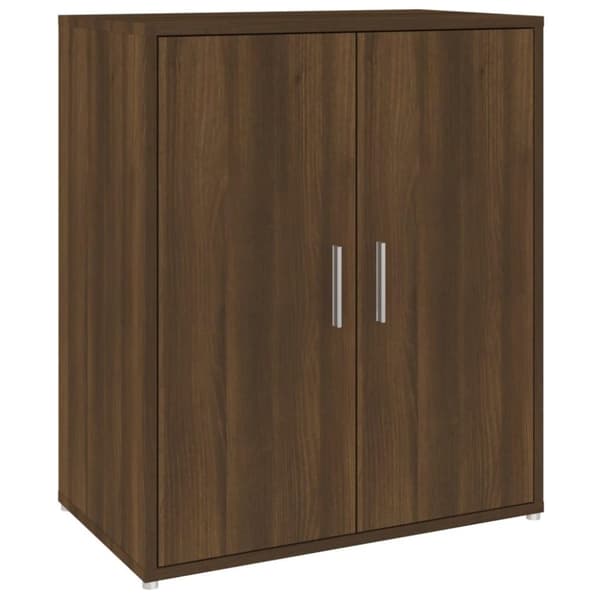 vidaXL Kenkäteline ruskea tammi 60x35x70 cm tekninen puu