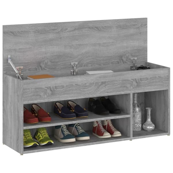vidaXL skoreol 105x30x45 cm konstrueret træ grå sonoma-eg