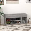 Miniatyrbillede 4 af 9: vidaXL skoreol 105x30x45 cm konstrueret træ grå sonoma-eg