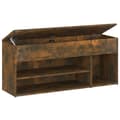 Miniatyrbillede 1 af 9: vidaXL skobænk 105x30x45 cm konstrueret træ røget egetræsfarve