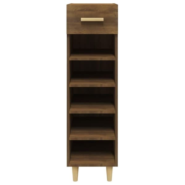 vidaXL skoreol 30x35x105 cm konstrueret træ brun egetræsfarve