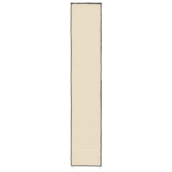 vidaXL Skoskap kremhvit 60x30x166 cm stoff