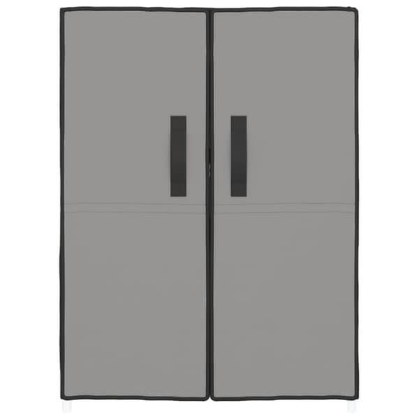 vidaXL Skoskap grå 60x28x90 cm stoff