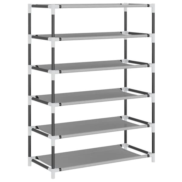 vidaXL Skoskap grå 60x28x90 cm stoff
