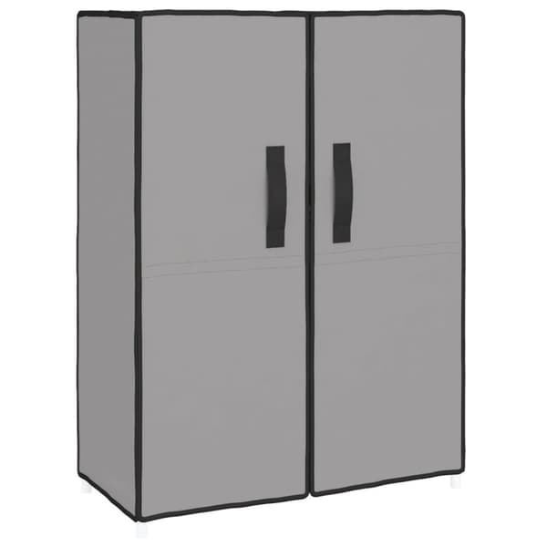 vidaXL Skoskap grå 60x28x90 cm stoff