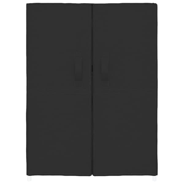 vidaXL Skoskap svart 60x28x90 cm stoff