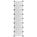Miniatyrbilde 4 av 8: vidaXL Skostativ gjennomsiktig 93x36,5x140 cm PP