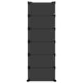 Miniatyrbilde 4 av 9: vidaXL Skostativ svart 94,5x36,5x106 cm PP