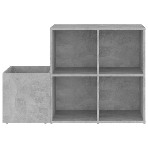 vidaXL Skoskap for gang betonggrå 105x35,5x70 cm konstruert tre