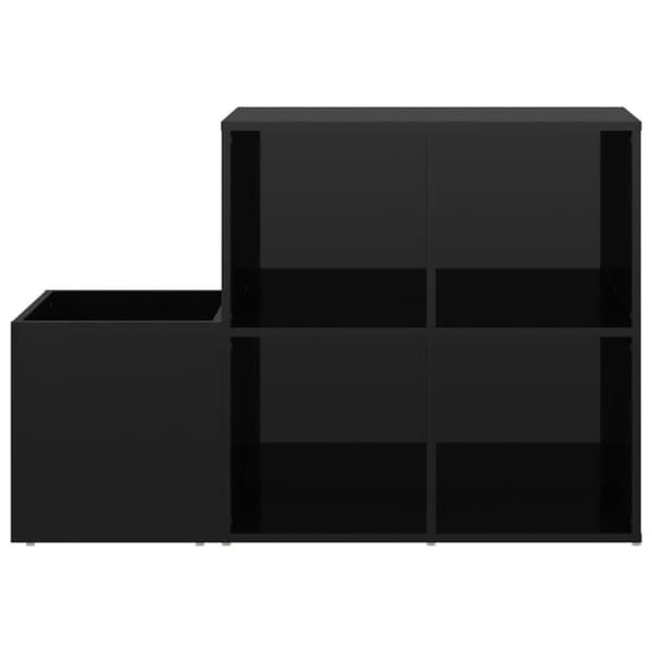 vidaXL Skoskap for gang høyglans svart 105x35,5x70 cm konstruert tre