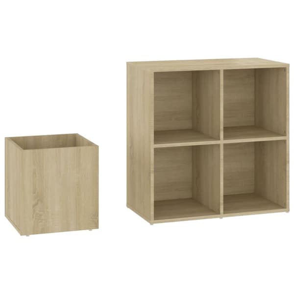 vidaXL Skoskåp sonoma-ek 105x35,5x70 cm konstruerat trä