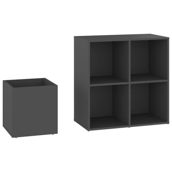 vidaXL Skoskap for gang grå 105x35,5x70 cm konstruert tre
