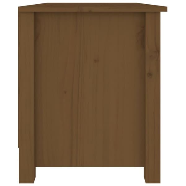 vidaXL Skobenk honningbrun 70x38x45,5 cm heltre furu