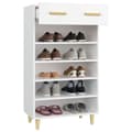 Miniatyrbilde 5 av 11: vidaXL Skoskap hvit 60x35x105 cm konstruert tre