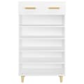 Miniatyrbilde 6 av 11: vidaXL Skoskap hvit 60x35x105 cm konstruert tre