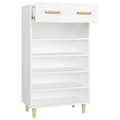 Miniatyrbilde 7 av 11: vidaXL Skoskap hvit 60x35x105 cm konstruert tre