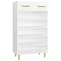 Miniatyrbilde 1 av 11: vidaXL Skoskap hvit 60x35x105 cm konstruert tre