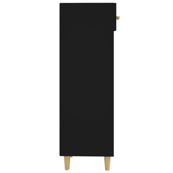 vidaXL Skoskåp svart 30x35x105 cm konstruerat trä