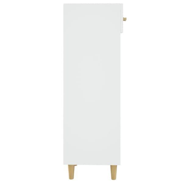 vidaXL Skoskap hvit 30x35x105 cm konstruert tre