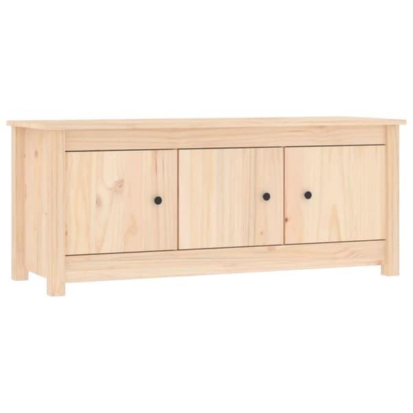 vidaXL Skoskap 110x38x45,5 cm heltre furu