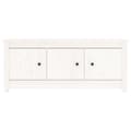 Miniatyrbilde 3 av 11: vidaXL Skoskap hvit 110x38x45,5 cm heltre furu