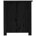 Miniatyrbild 5 av 11: vidaXL Skoskåp svart 110x38x45,5 cm massiv furu