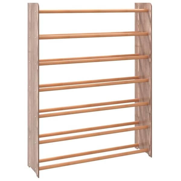 vidaXL skoreol 90x24x117 cm konstrueret træ brun