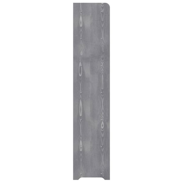 vidaXL Kenkäteline harmaa 90x24x117 cm tekninen puu