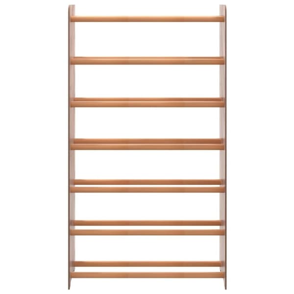 vidaXL Kenkäteline ruskea 65x24x117 cm tekninen puu