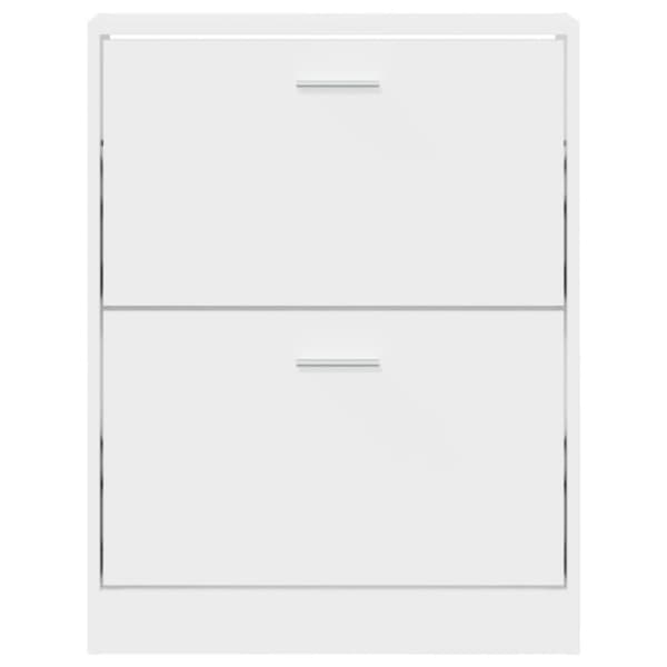 vidaXL Kenkäkaappi valkoinen 59x17x81 cm tekninen puu