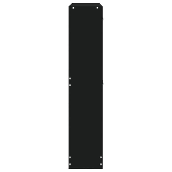 vidaXL Kenkäkaappi musta 59x17x81 cm tekninen puu