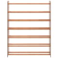 Miniatyrbilde 3 av 7: vidaXL Skohylle brun 90x24x117 cm konstruert tre
