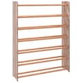 Miniatyrbilde 1 av 7: vidaXL Skohylle brun 90x24x117 cm konstruert tre