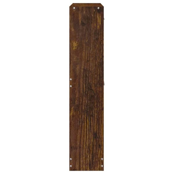 vidaXL Skoskap røkt eik 59x17x81 cm konstruert tre